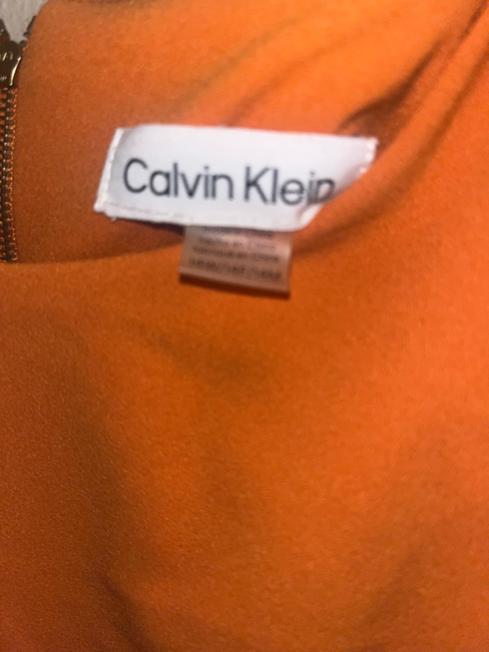 Calvin Klein Bold Orange Sleeveless Top